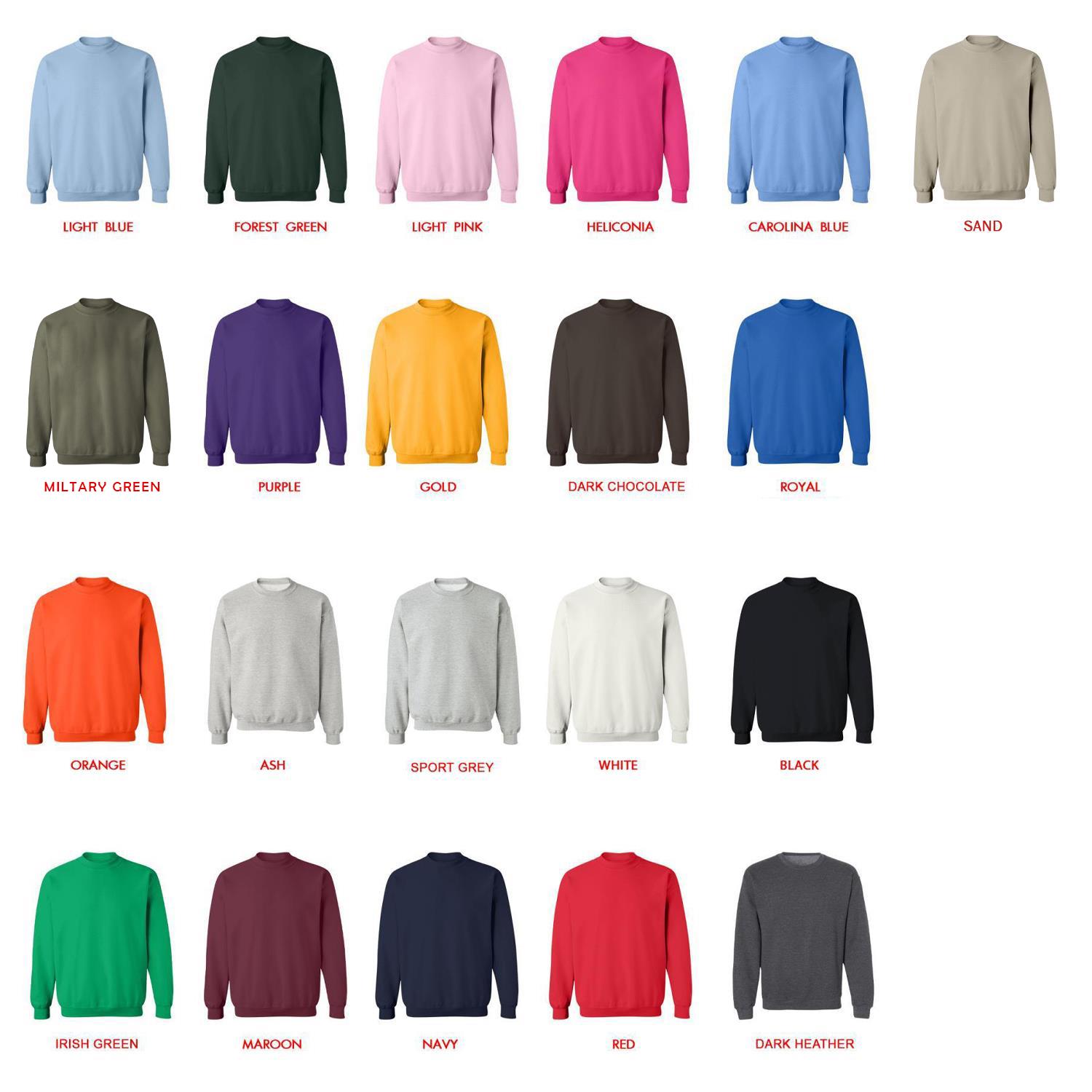 sweatshirt color chart - My Little Pony Merch