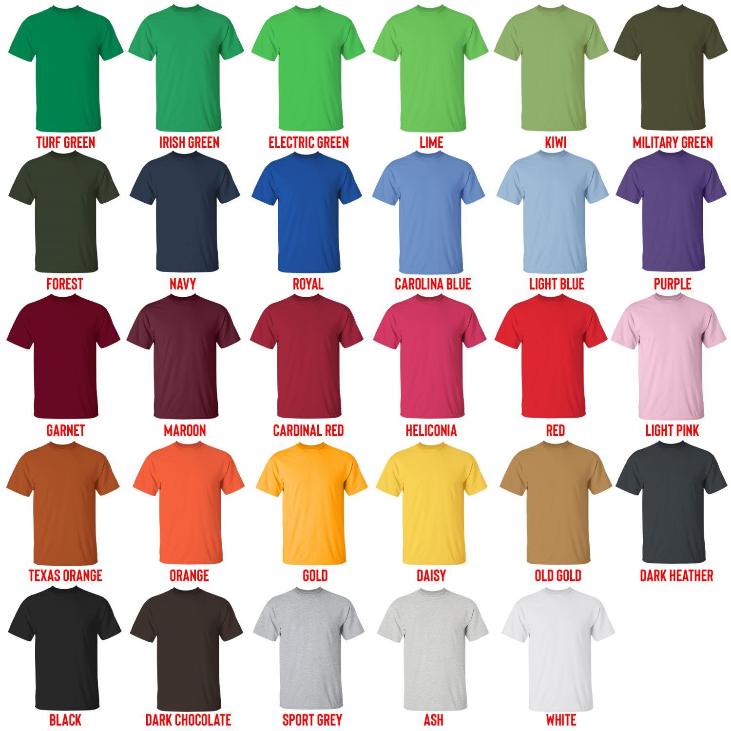 t shirt color chart - My Little Pony Merch