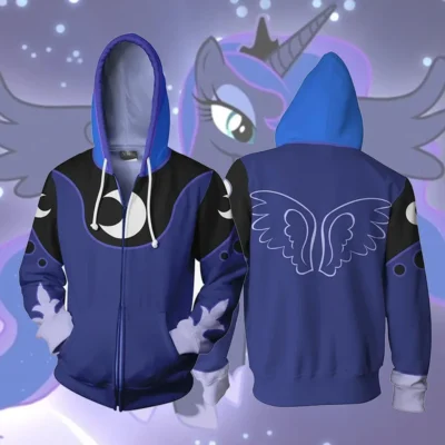 Princess Luna 3D Zipped Hoodie