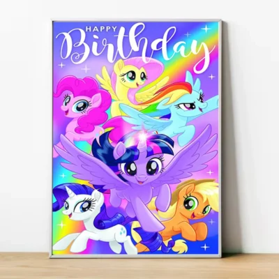 My Little Pony Happy Birthday Wall Art