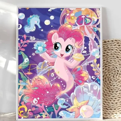 Pinkie Pie Jellyfish Ocean Sparkle Wall Art