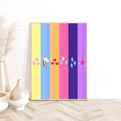 Rainbow Friendship My Little Pony Wall Art