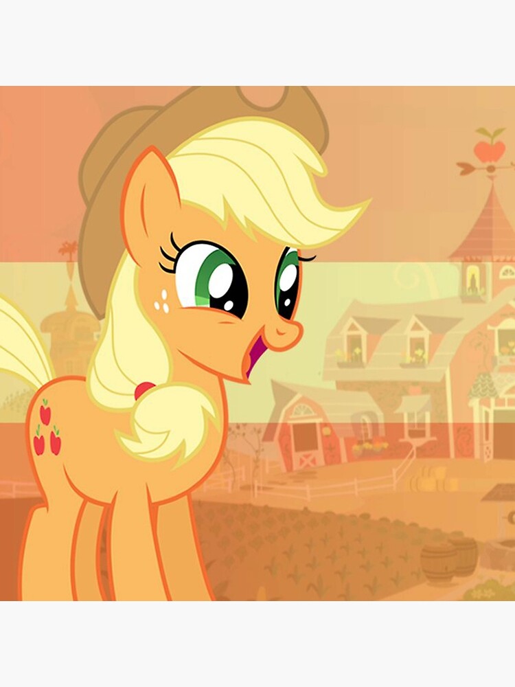 Funny Applejack Throw Pillow - Image 2