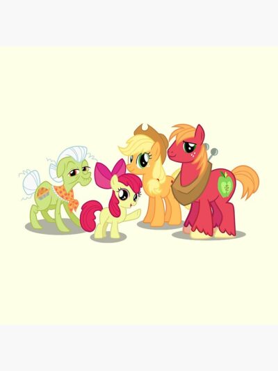 Alternative view of The Apple Family Throw Pillow