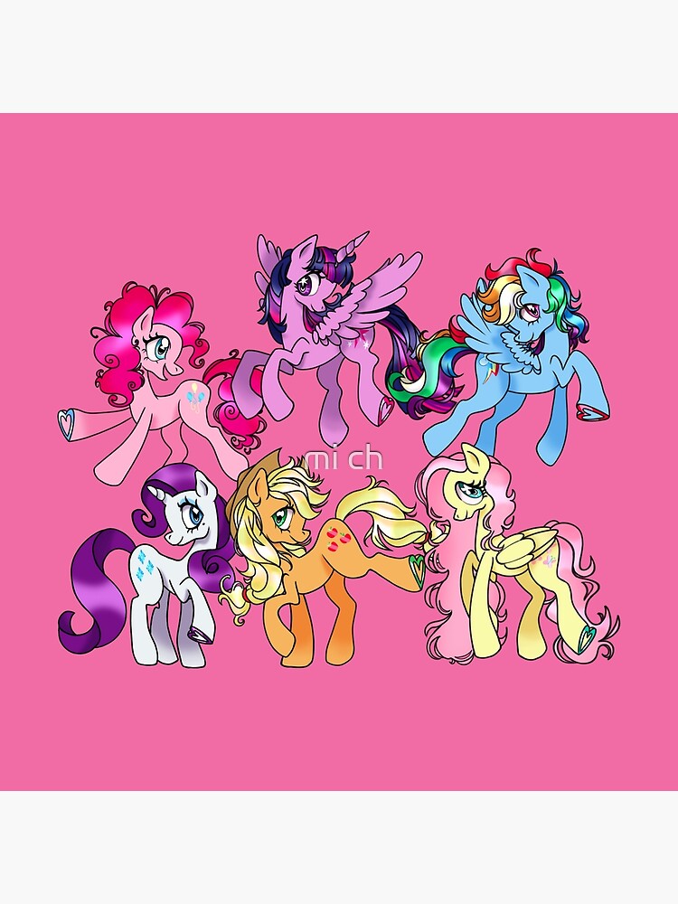 Mane Six Throw Pillow - Image 2