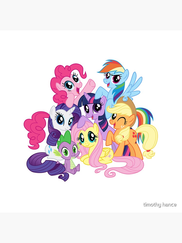 Mane Six My Little Pony Throw Pillow - Image 2