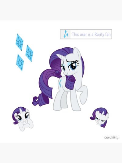 Alternative view of Rarity D Throw Pillow