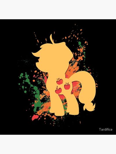 Alternative view of Watercolor Applejack My Little Pony Shower Curtain