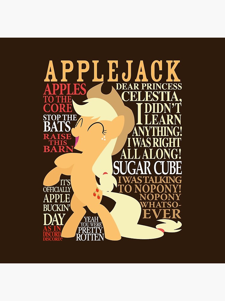 The Many Words Of Applejack Tapestry - Image 2