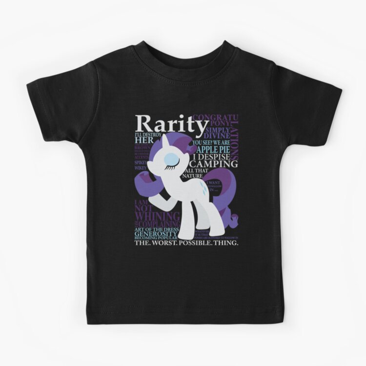 The Many Words Of Rarity Kids T-shirt