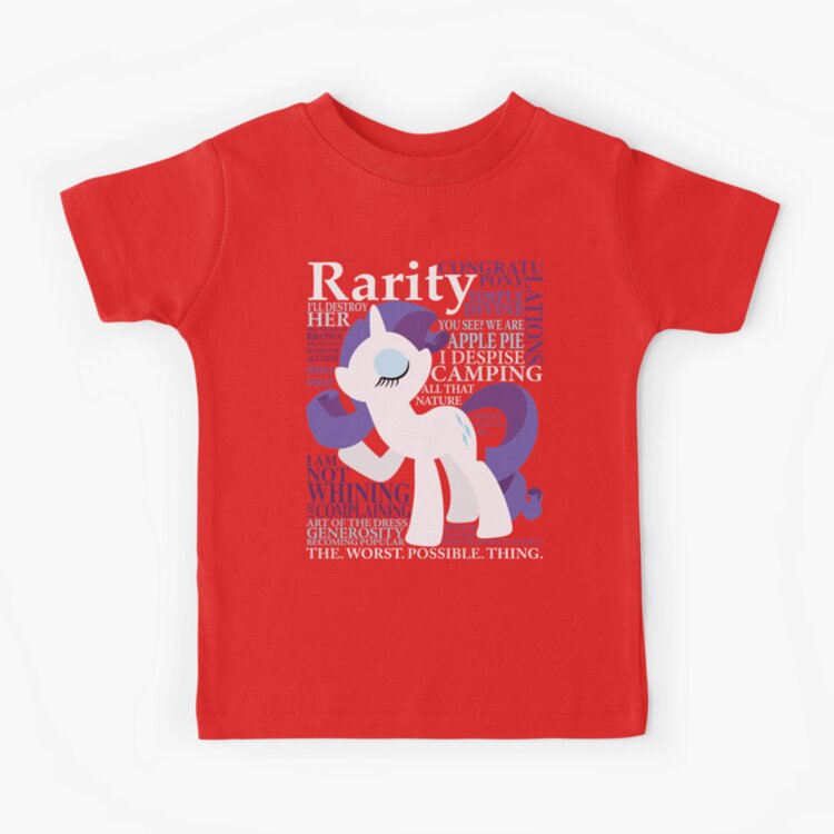 The Many Words Of Rarity Kids T-shirt - Image 5
