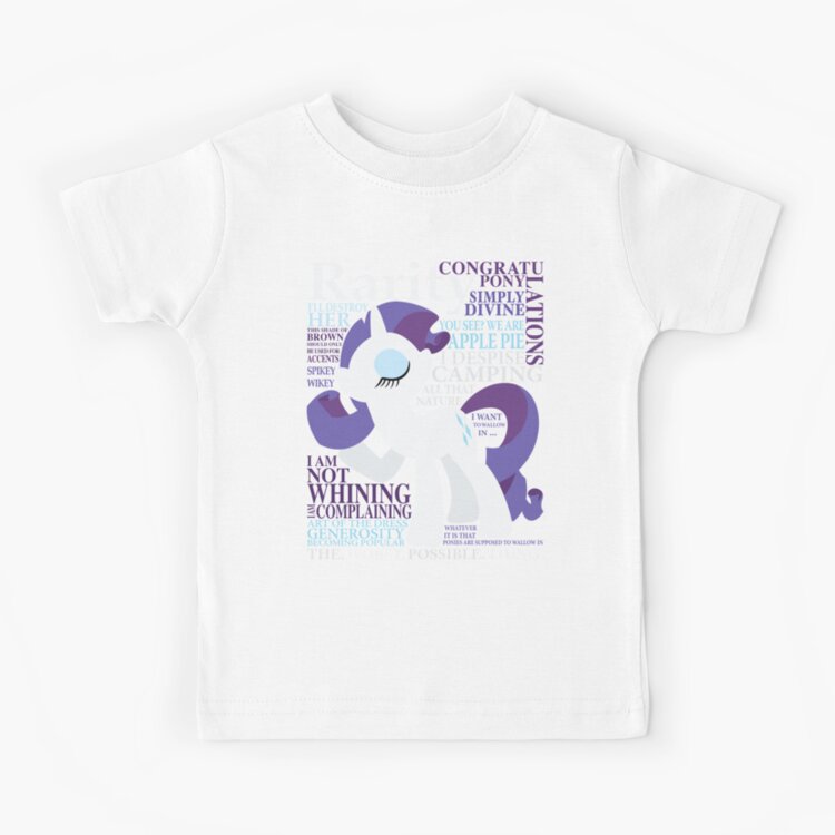 The Many Words Of Rarity Kids T-shirt - Image 3