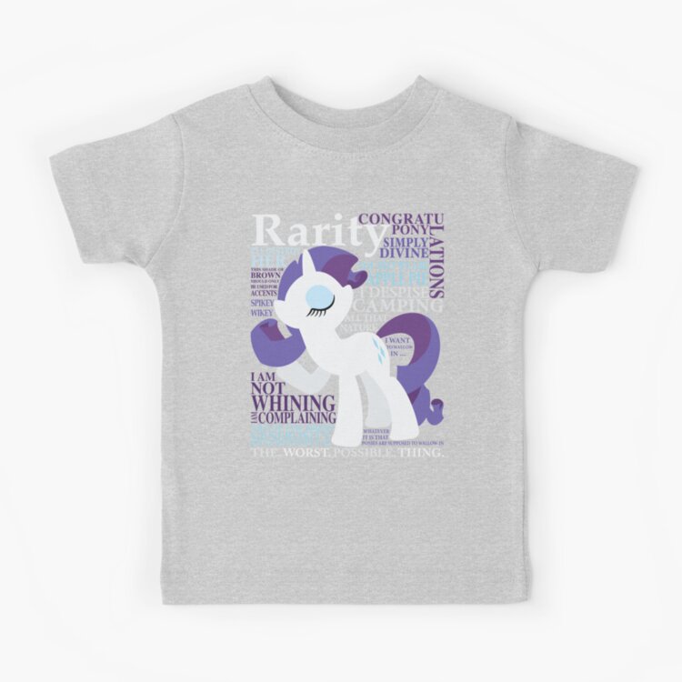 The Many Words Of Rarity Kids T-shirt - Image 4