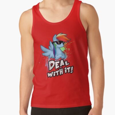 My Little Pony Mlp Rainbow Dash Deal With It Tank Top