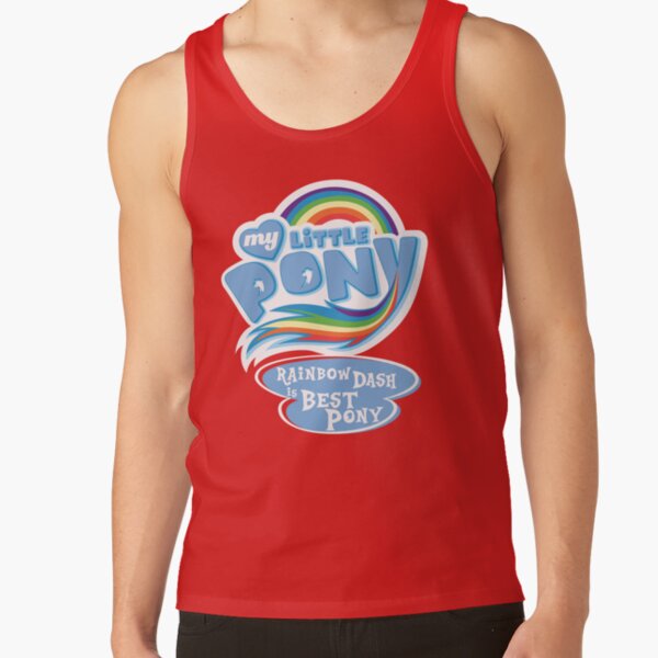 My Little Pony Rainbow Dash Is Best Pony Blue Tank Top - Image 4
