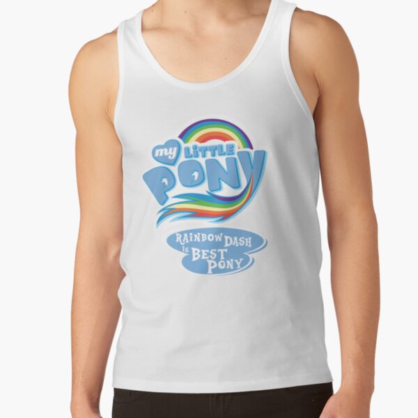 My Little Pony Rainbow Dash Is Best Pony Blue Tank Top