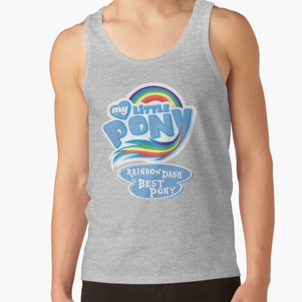 My Little Pony Rainbow Dash Is Best Pony Blue Tank Top - Image 3