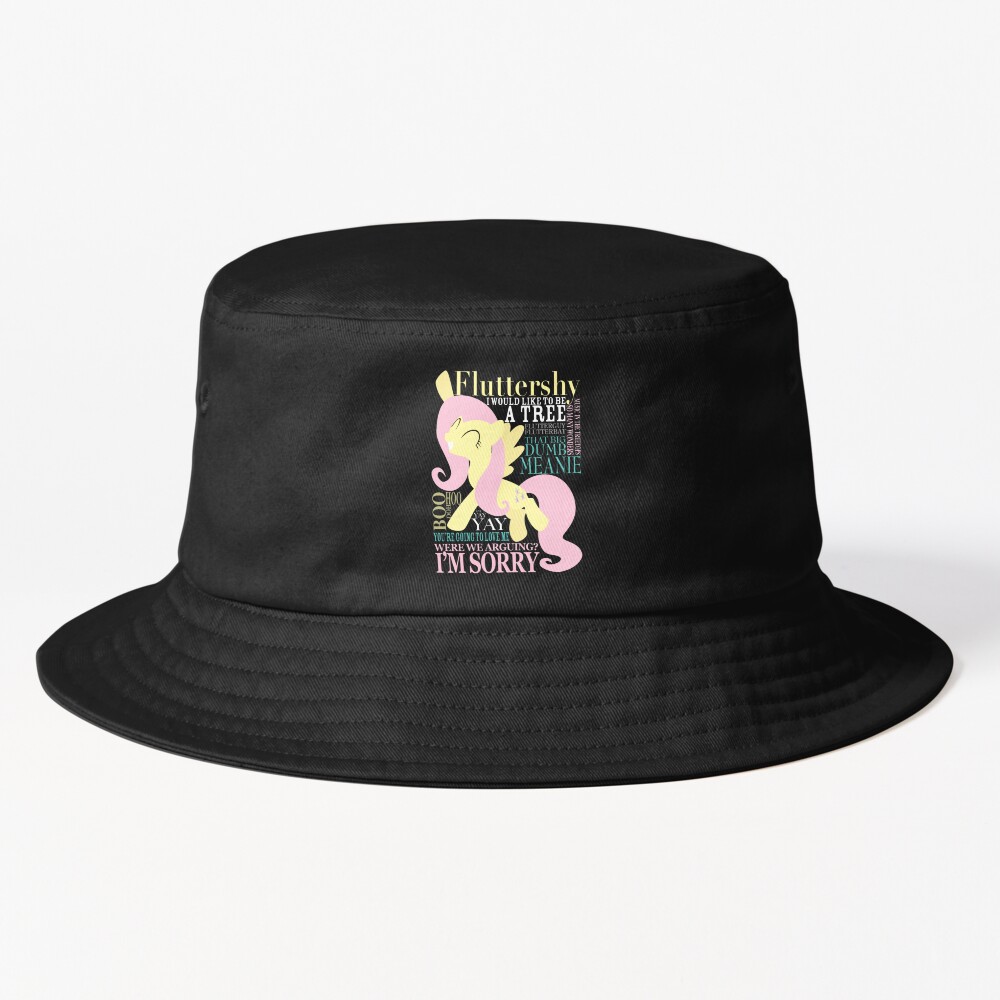 The Many Words Of Fluttershy Bucket Hat