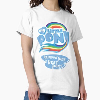 My Little Pony Rainbow Dash Is Best Pony Blue T-shirt