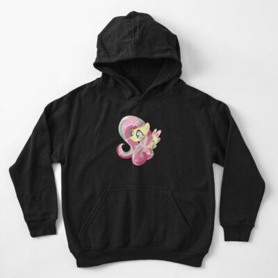 Alternative view of Rainbowfied Fluttershy Kids Hoodie
