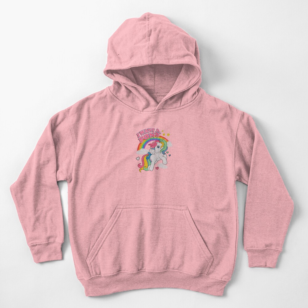Vintage Little Pony Kids Hoodie - Image 2