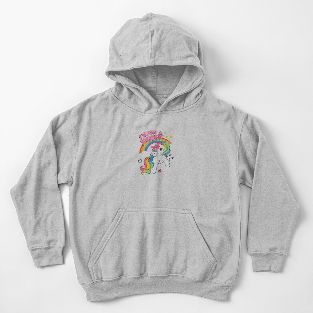 Vintage Little Pony Kids Hoodie - Image 3
