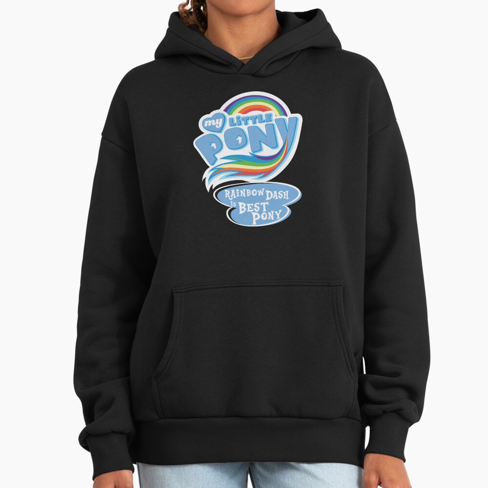 My Little Pony Rainbow Dash Is Best Pony Blue Hoodie - Image 2