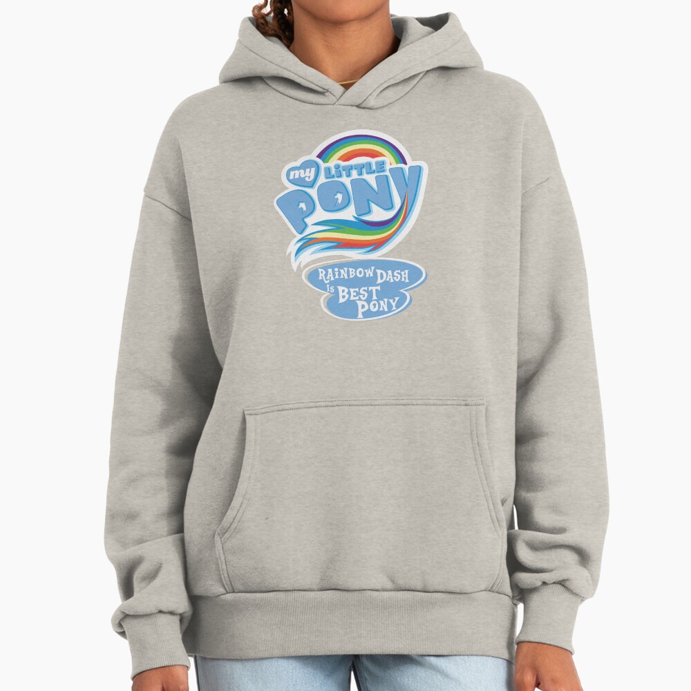 My Little Pony Rainbow Dash Is Best Pony Blue Hoodie - Image 3