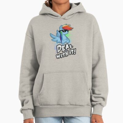 My Little Pony Mlp Rainbow Dash Deal With It Hoodie