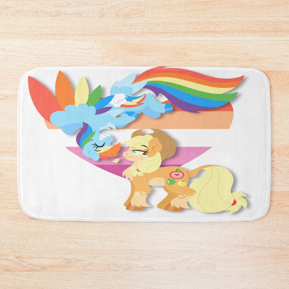Canon Gay Ponies Aka Appledash Bath Mat