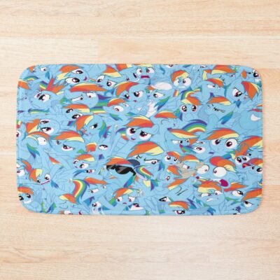 Rainbow Dash Mess Bath Mat