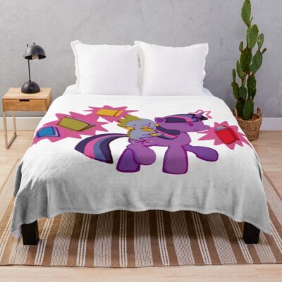 Retro Twilight Sparkle Throw Blanket
