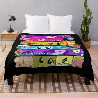 My Little Pony T Shirtelements Throw Blanket