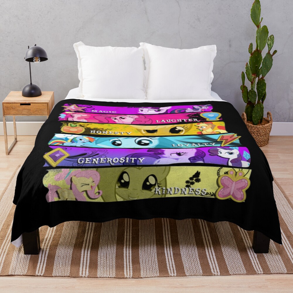 My Little Pony T Shirtelements Throw Blanket