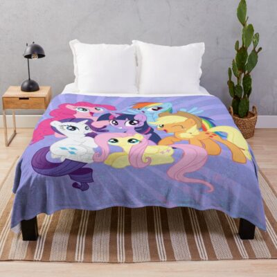 My Little Ponies Throw Blanket