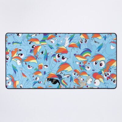 Rainbow Dash Mess Mouse Pad