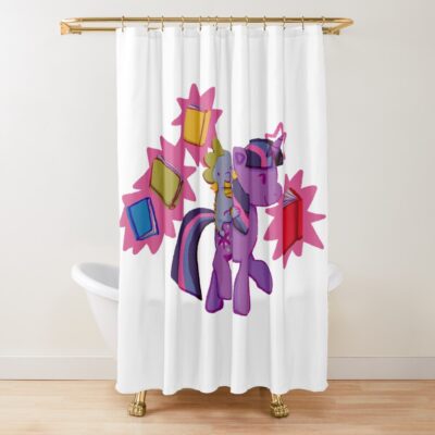 Retro Twilight Sparkle Shower Curtain