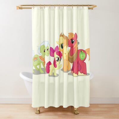 The Apple Family Shower Curtain