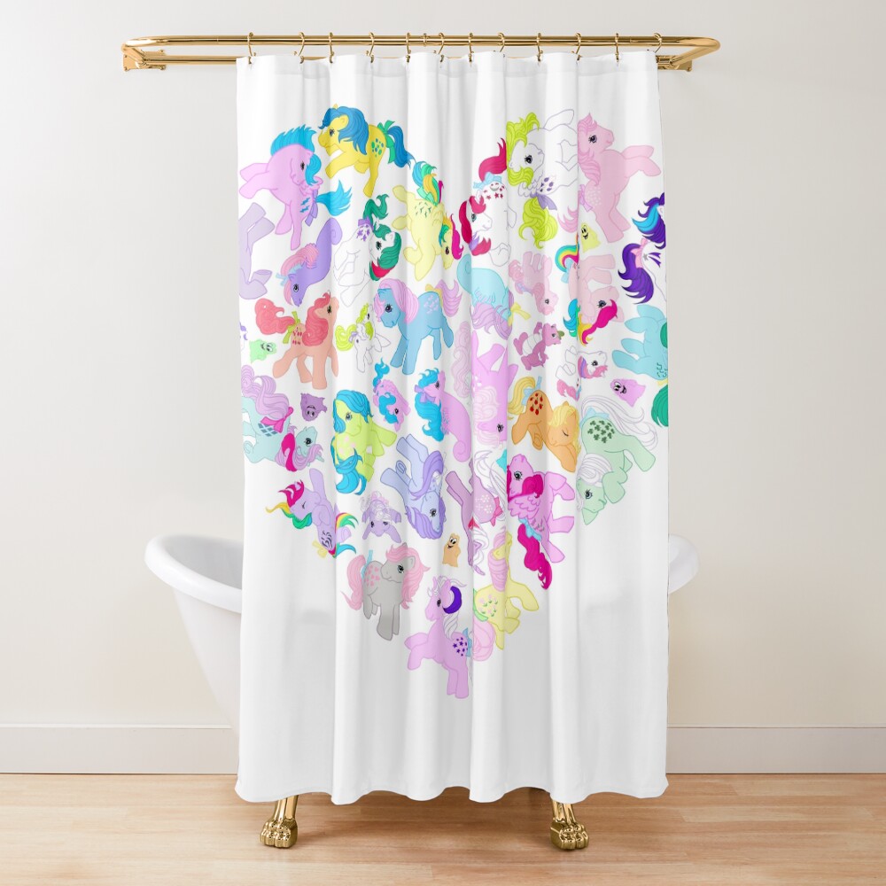 I Heart Mlp Shower Curtain
