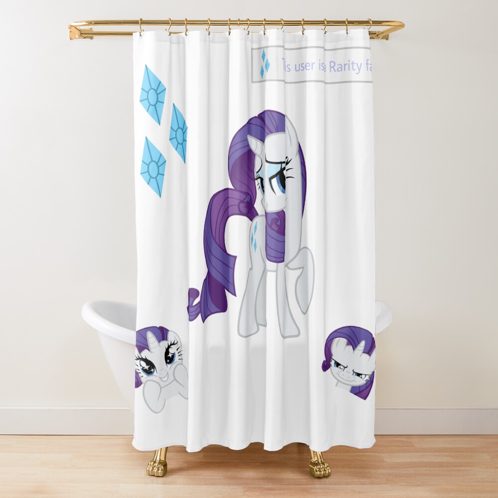 Rarity D Shower Curtain