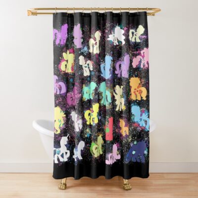 Big Colour Shower Curtain