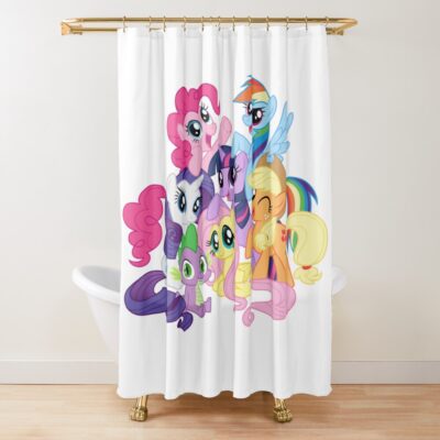 Mane Six My Little Pony Shower Curtain