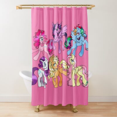 Mane Six Shower Curtain