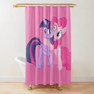 Twilight And Pinkie Shower Curtain