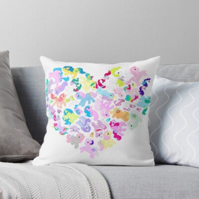 I Heart Mlp Throw Pillow