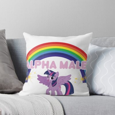 Alpha Male Twilight Sparkle Throw Pillow