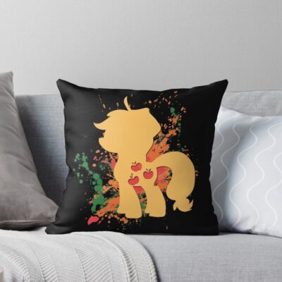 Watercolor Applejack My Little Pony Throw Pillow