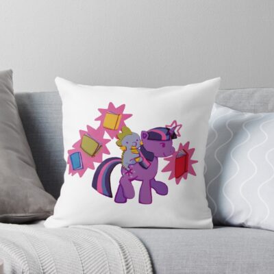 Retro Twilight Sparkle Throw Pillow
